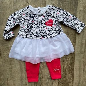 Guess baby 2 piece set. Size 3-6 months.